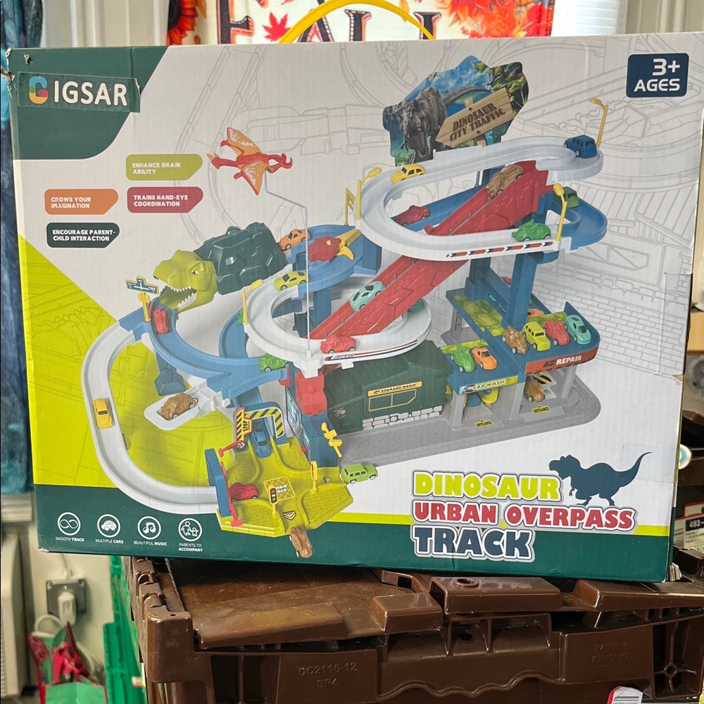 Dinosaur Urban Overpass Track - Multicolor